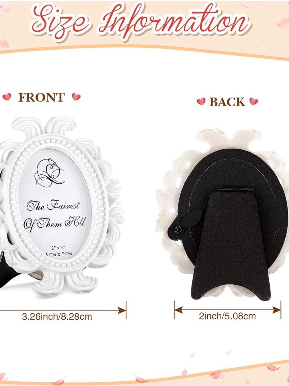 White Oval Photo Frame Set - Picture 2 of 3